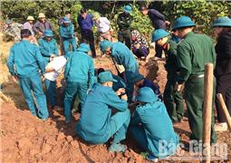 Bắc Giang: Hoàn thành kết luận địa bàn lập bản đồ tìm kiếm, quy tập hài cốt liệt sĩ